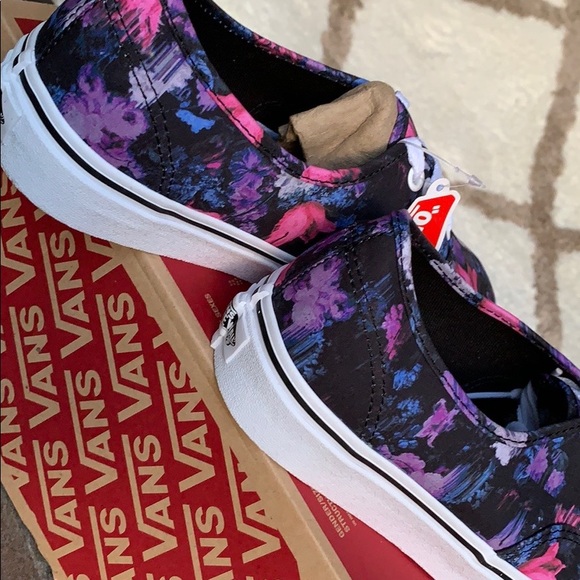 Vans Shoes | Vans Authentic Era Warped Floral Blktrwht Wmns | Poshmark